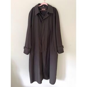 Michael Kors Mens Belted Trench Coat Size 44L Rain Classic Preppy Business
